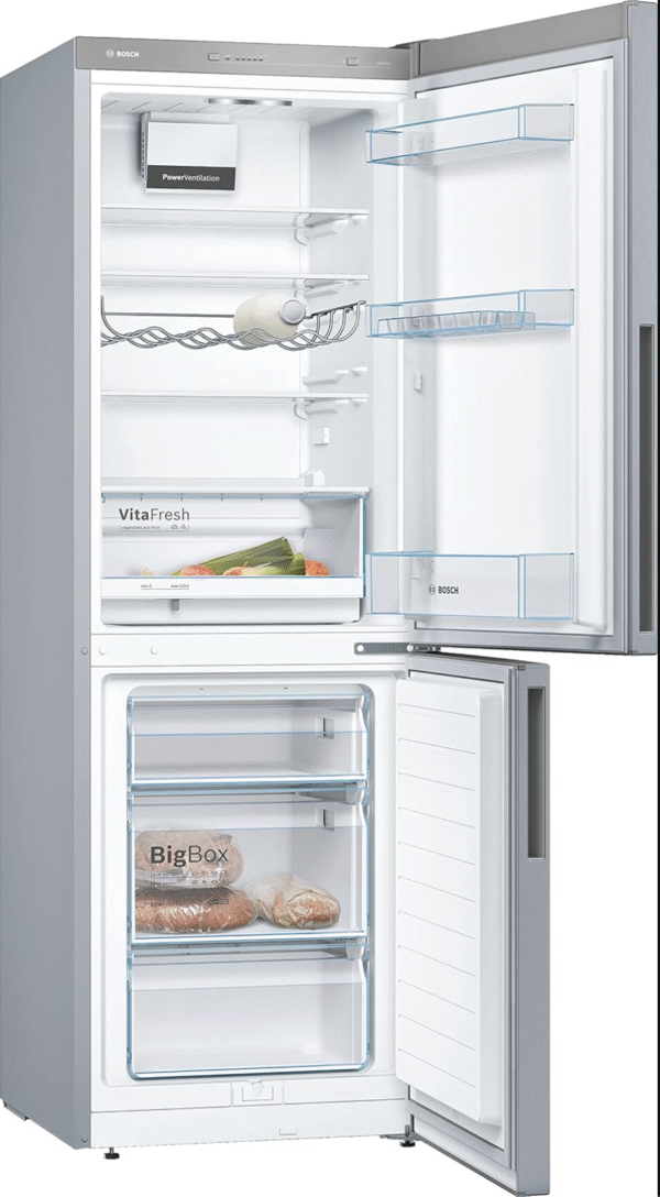 Cuisine-Pro KGV33VLEAS - Réfrigérateur combiné pose libre - Série 4 - 288L - Froid brassé - L 60cm x H 176cm - Inox [Classe énergétique E] – Image 2